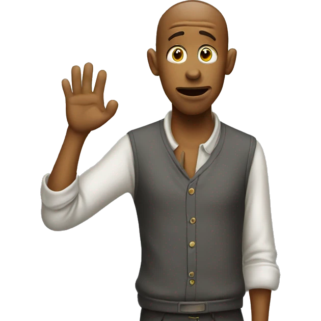 cartoon begging for money emoji
