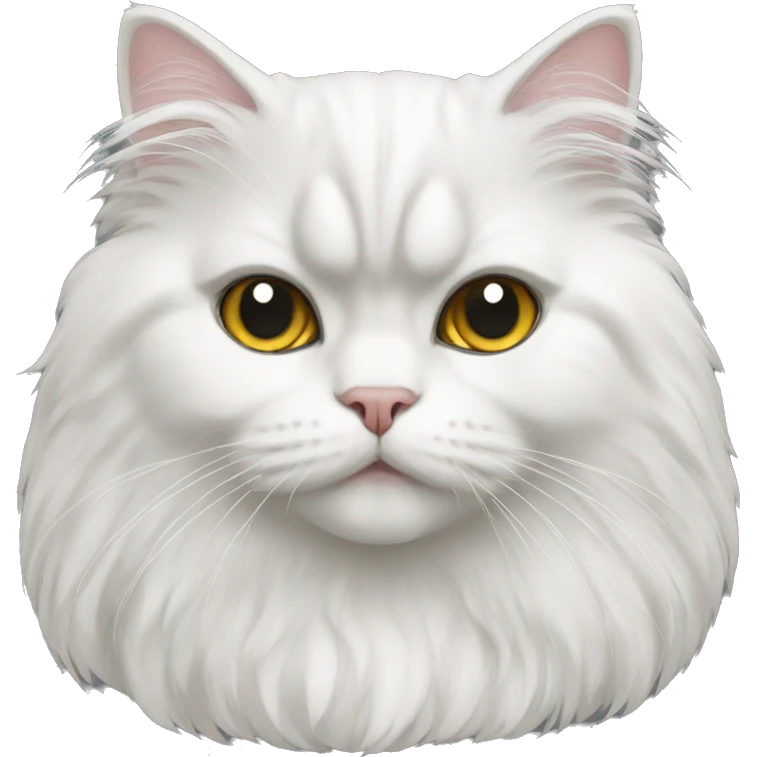 Persian cat white emoji