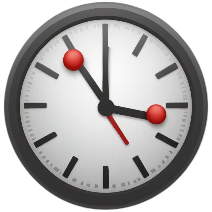 santa hat with clock laying to the left emoji