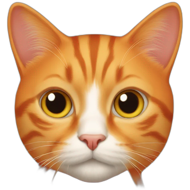 orange cat-with red pretal emoji