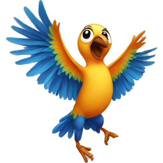 Dancing bird  emoji