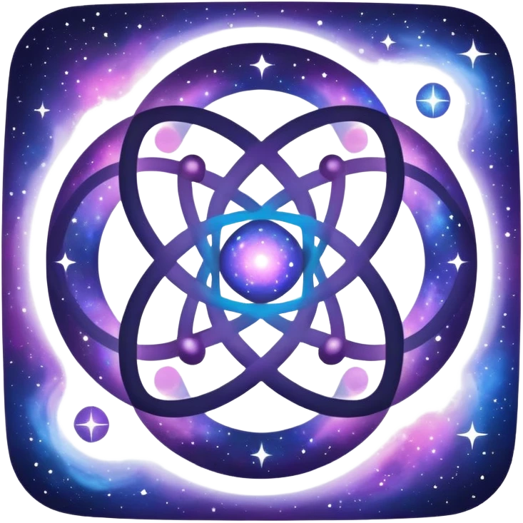 seed of life in a square. the square should look like the galaxy emoji