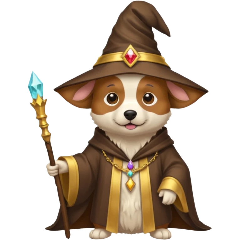 Dog wizard emoji