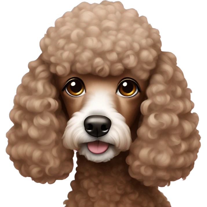 poodle with brown hairs emoji