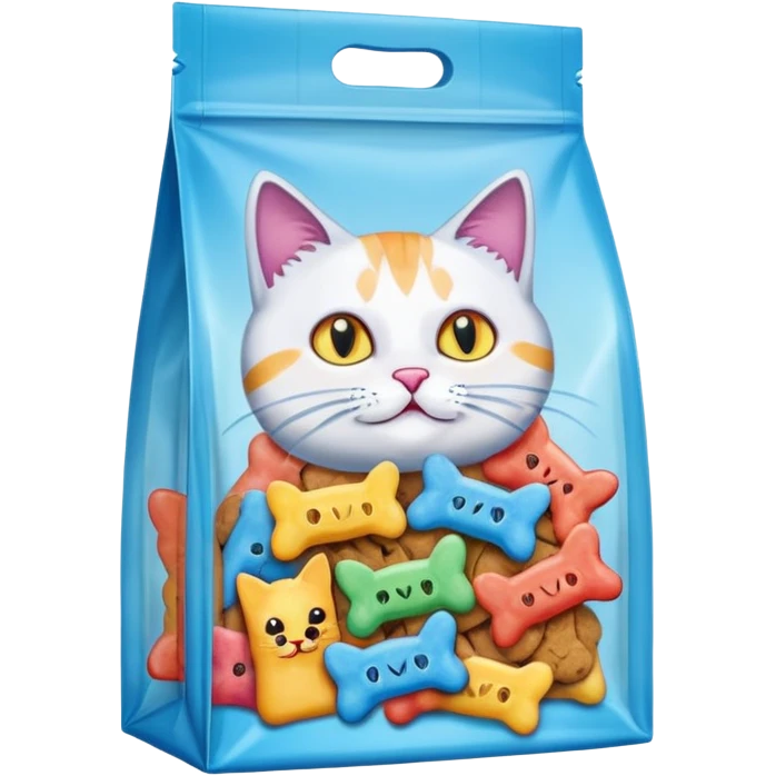 Temptations, Small Plastic bag, treats emoji