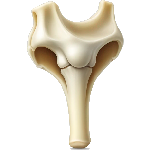Real looking Patella bone in knee emoji