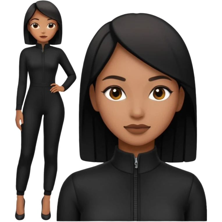 black jumpsuit emoji