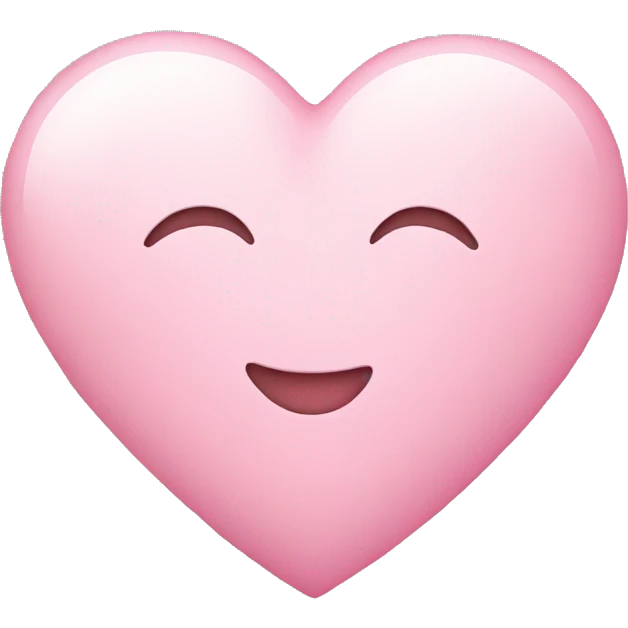 light pink heart emoji