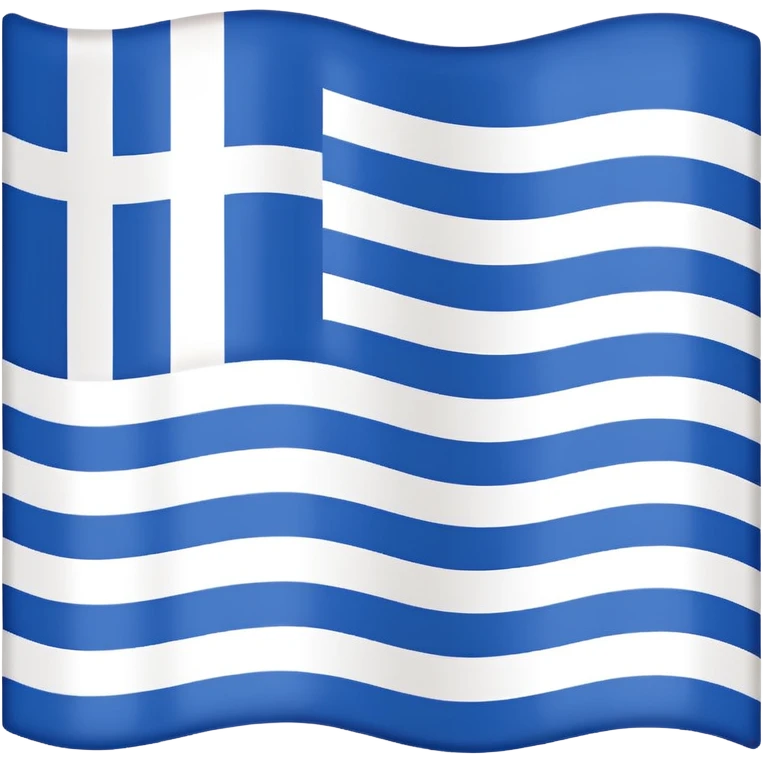 Greece flag without blue only the white stripes emoji