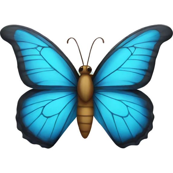 butterfly with blue wings emoji