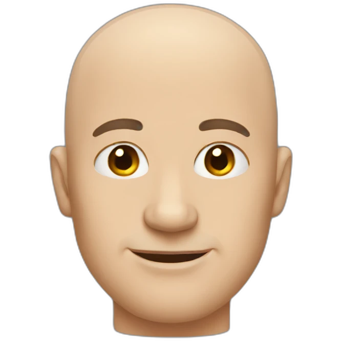 Bald man emoji