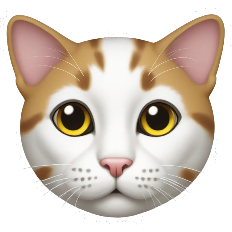 Cat white emoji