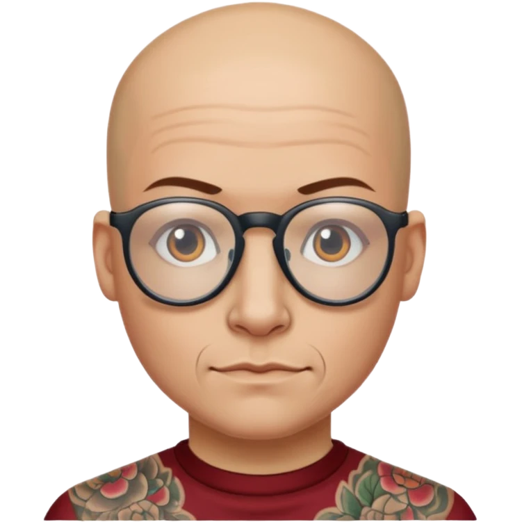   tattooed baldies with opticals emoji