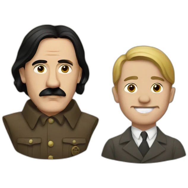 Hitler and jesus emoji