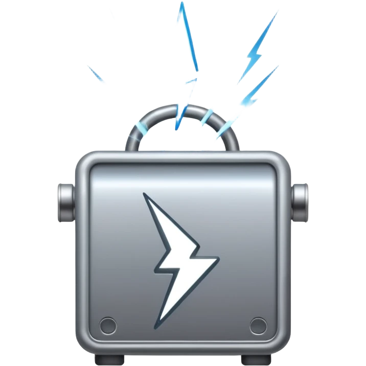 Lightning creating  machine  emoji