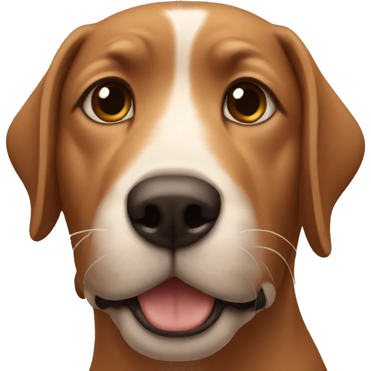 dog brown face emoji