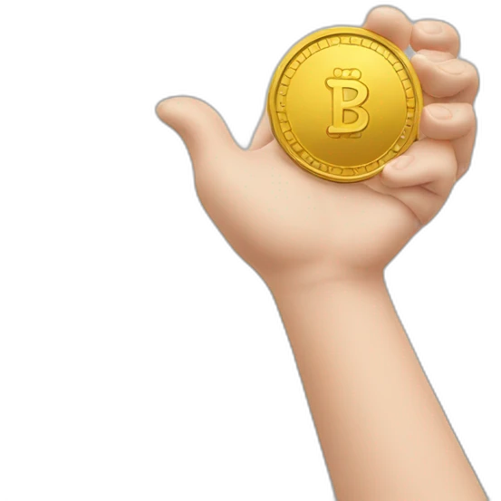 coin in hand emoji
