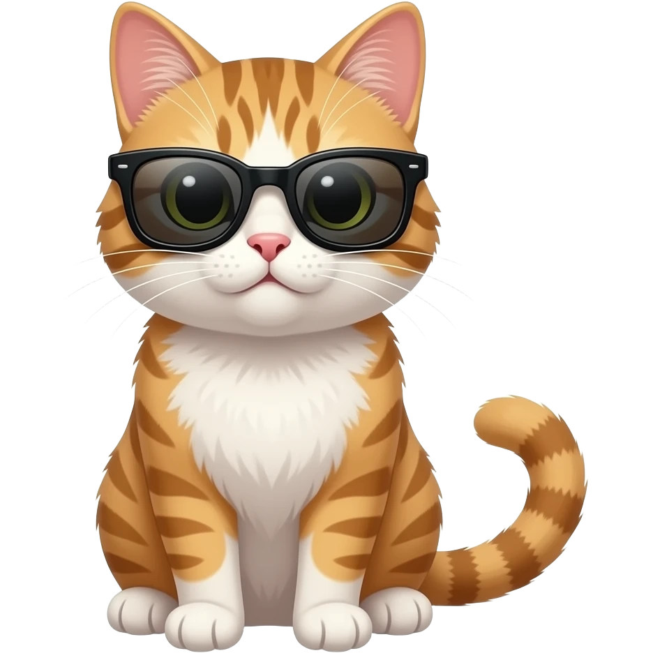 Cat wearing sunglasses emoji