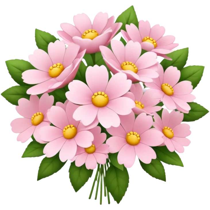 Light pink flower buque emoji