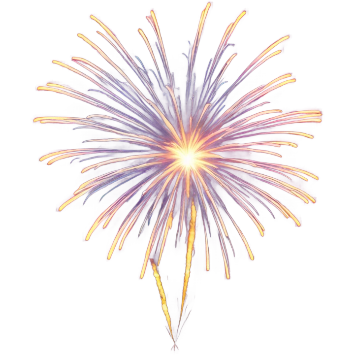 New year fireworks emoji