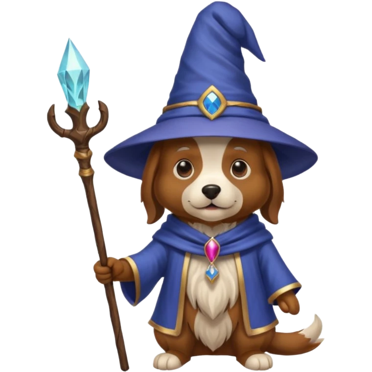 Dog wizard emoji