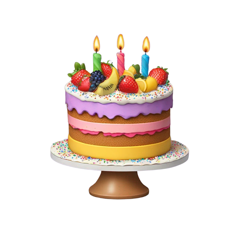 Birthday cake emoji