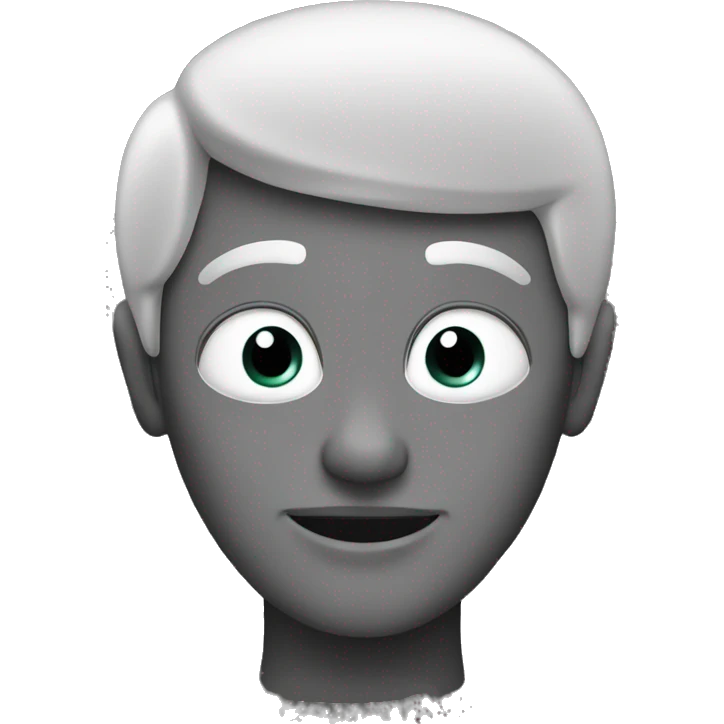 make it black and white emoji
