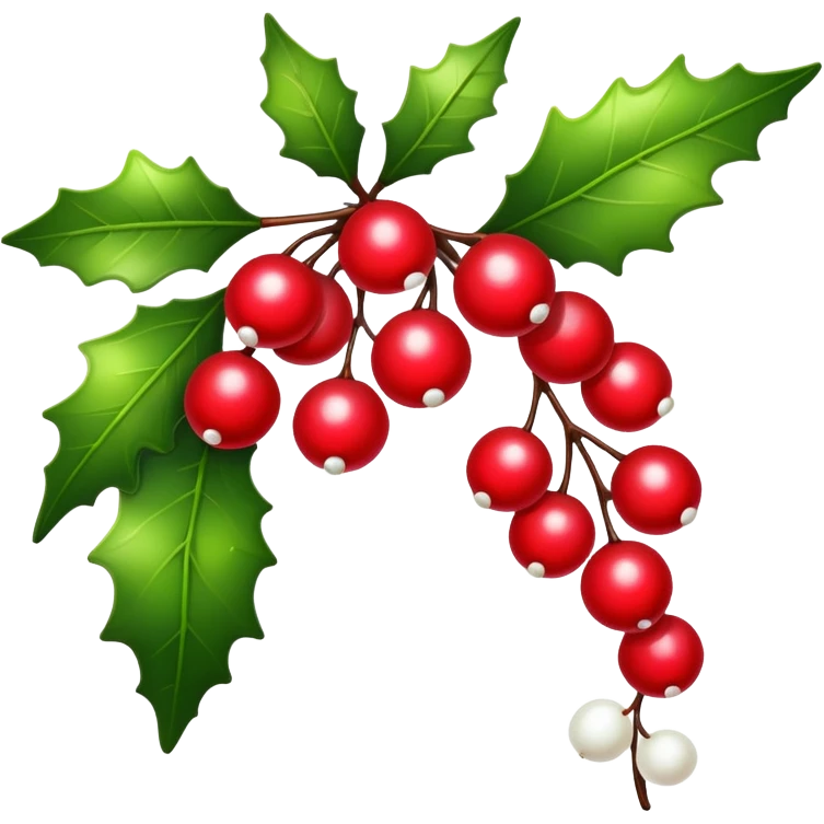 Red mistletoe emoji