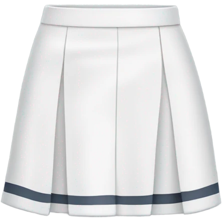 school uniform white skirt emoji