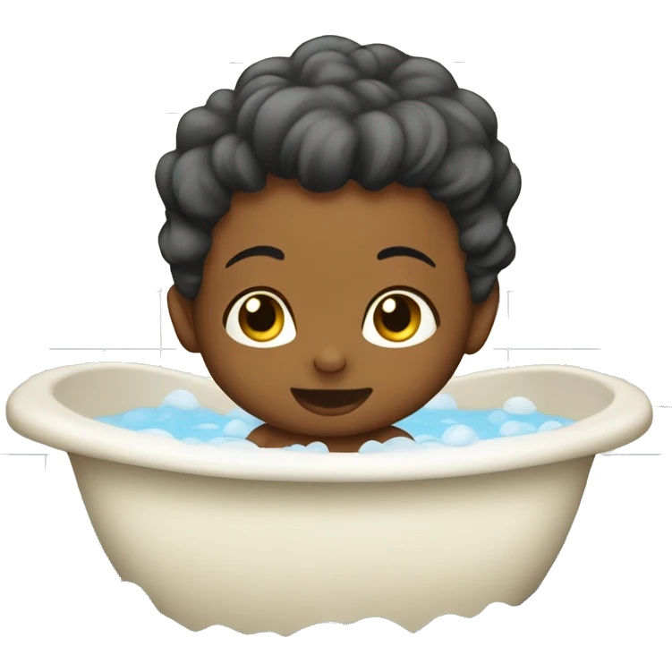 Baby bath time  emoji