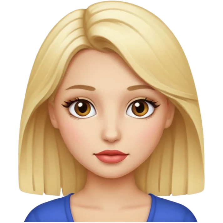 Blondes geschminkt Mädchen  emoji