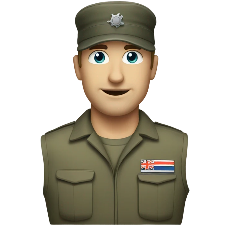 Caucasian Military man that is a mechanic emoji