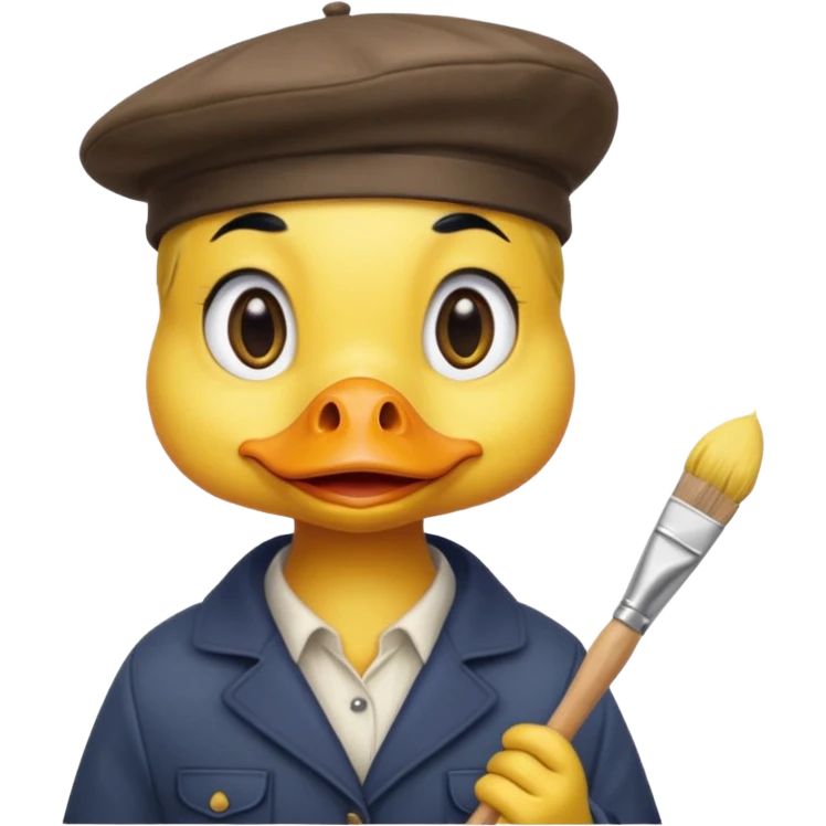 pato artista emoji