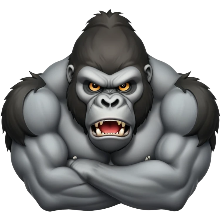 Angry gorilla  emoji