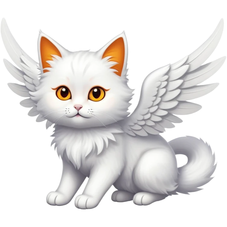 flying cat with wings emoji