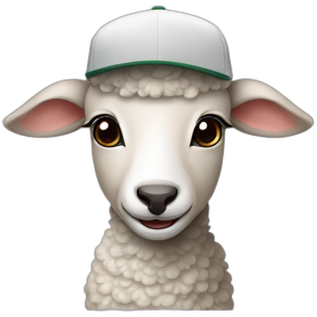 lamb in a cap emoji
