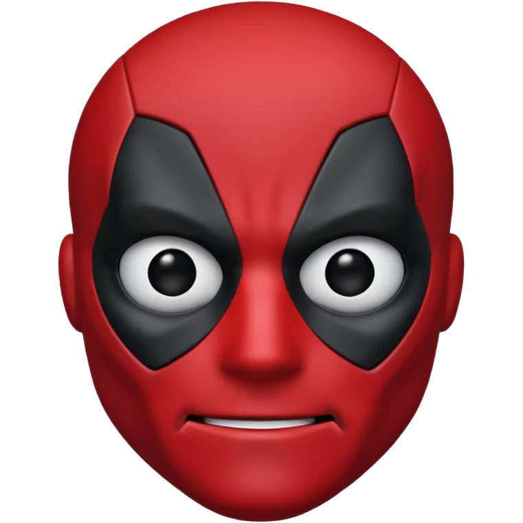 create a deadpool face emoji without body emoji
