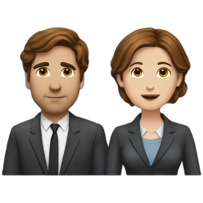 Jim and pam emoji