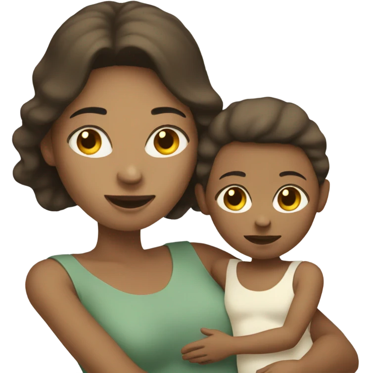 white skin mother with child emoji