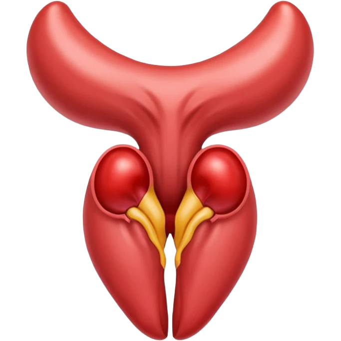 anatomically correct human uterus with visible blood, emoji style emoji