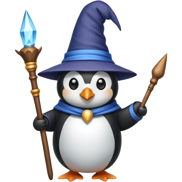 Penguin Wizard emoji