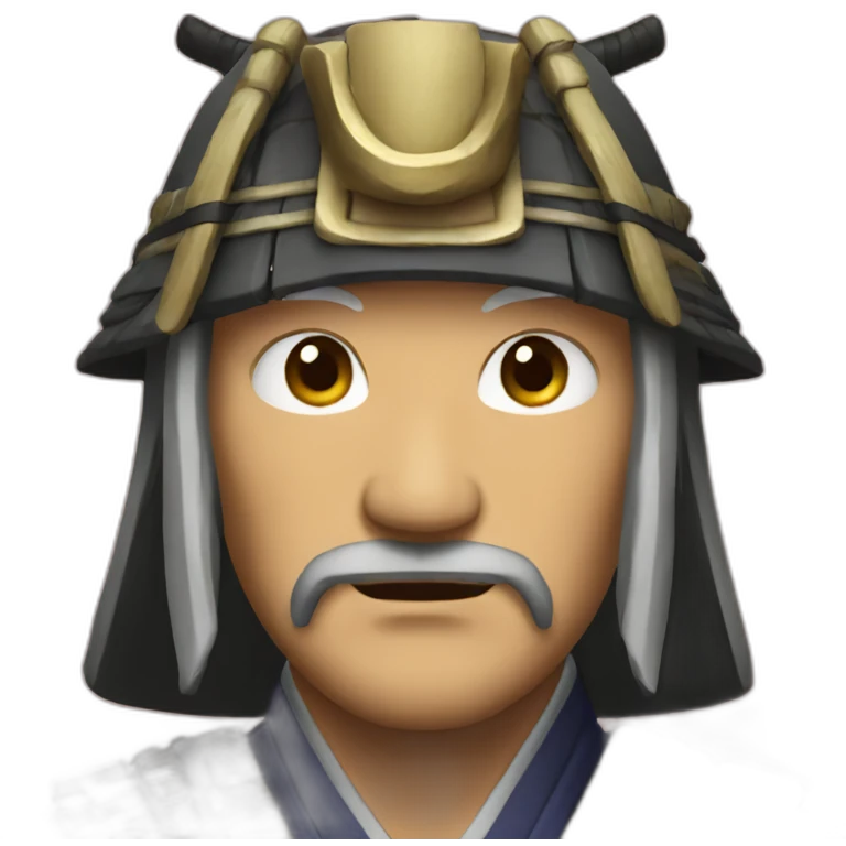 old-samurai-face emoji
