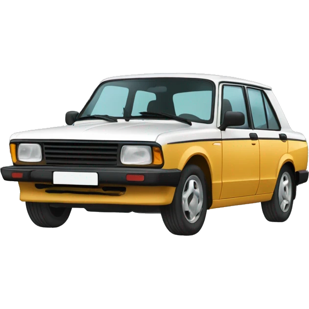 Белая ВАЗ 2105 emoji