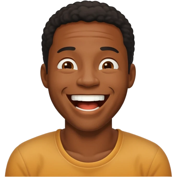 black guy laughing emoji