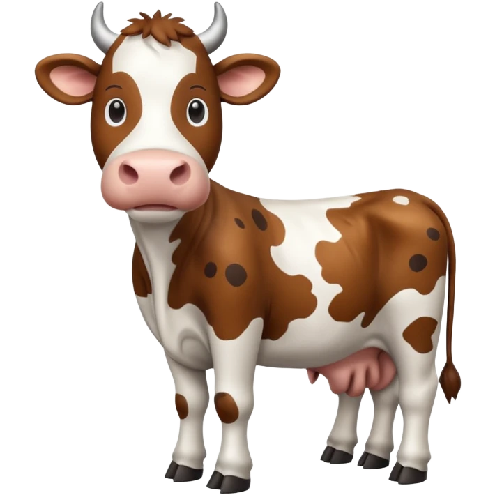3d style cow emoji