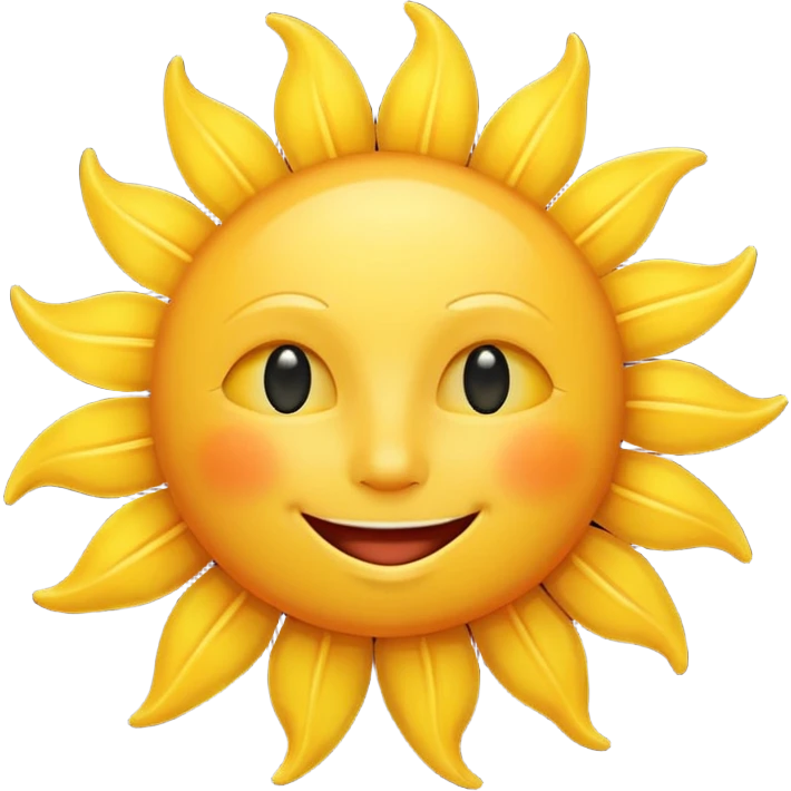 smiling sun emoji