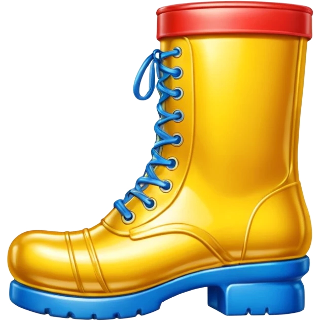 Jeff Koons style spam can boot shoe emoji