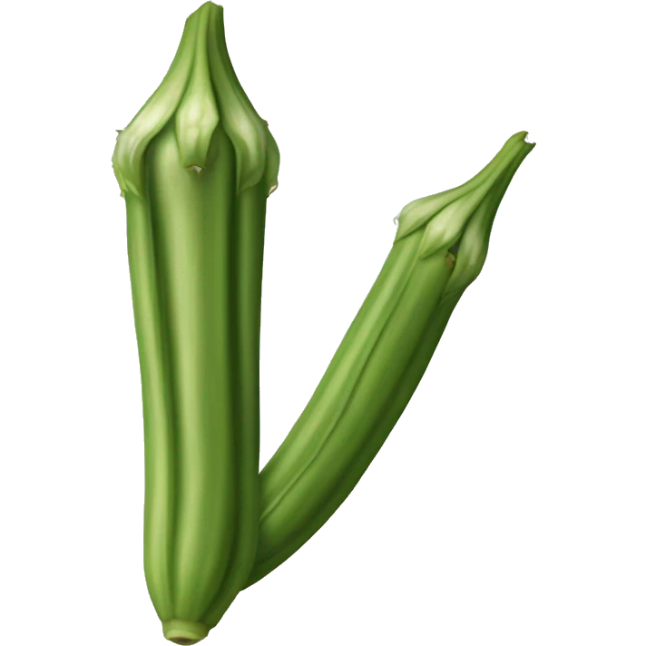 a single okra emoji in drawing format emoji