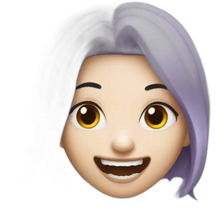 giggling girl vampire emoji