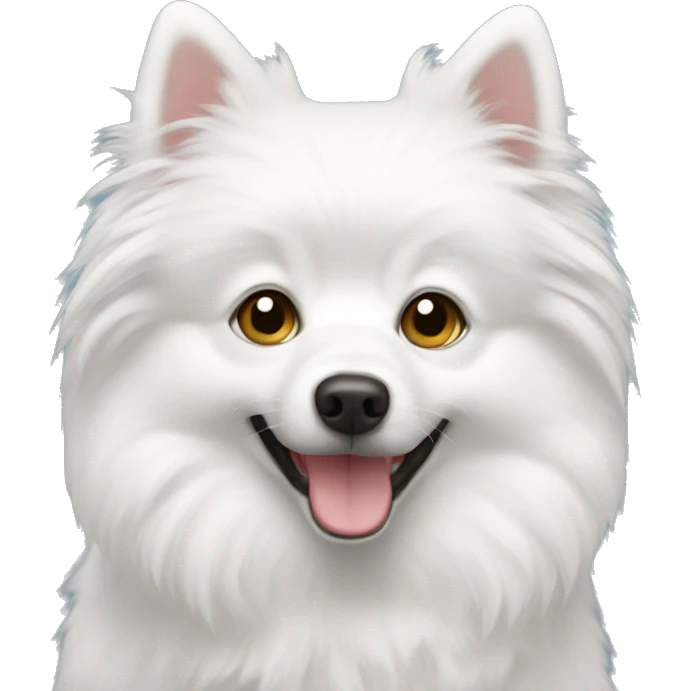 White spitz  emoji